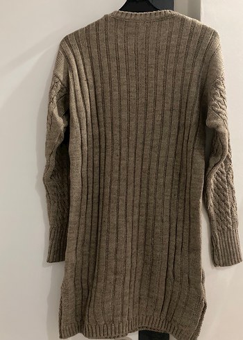 Uzun Kollu Bohem Örgü Kadın Kazak tunik - Görsel 2