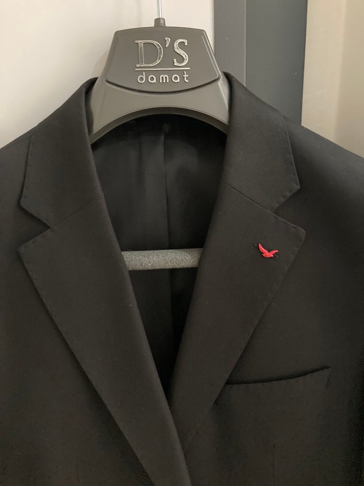 Erkek Siyah Notch Yaka Regular Fit Ceket markası D&S Damat - Görsel 5