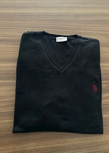 Siyah V Yaka Erkek Triko Kazak - Görsel 2