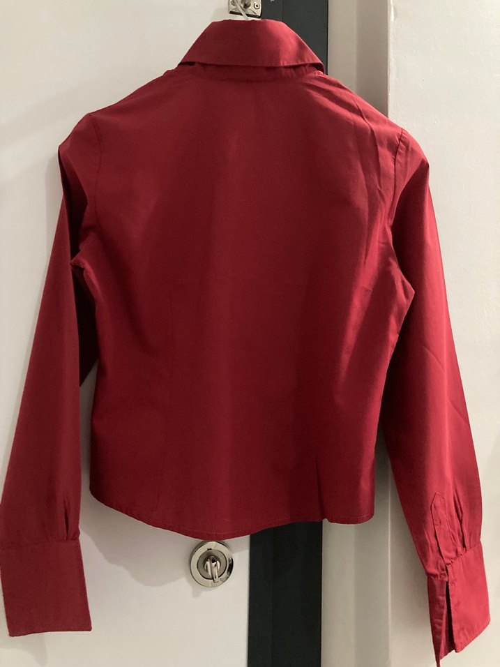 Bordo Kadın  Gömlek - Görsel 2