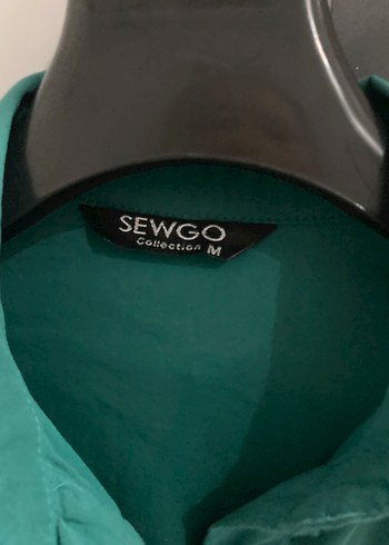 Düğmeli Turkuaz Kadın Gömlek - Görsel 3