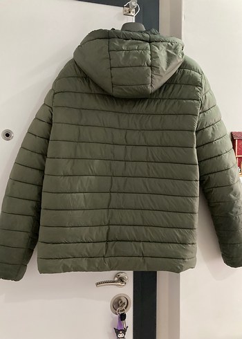 Yeşil erkek Kapitone Kaban - Görsel 2