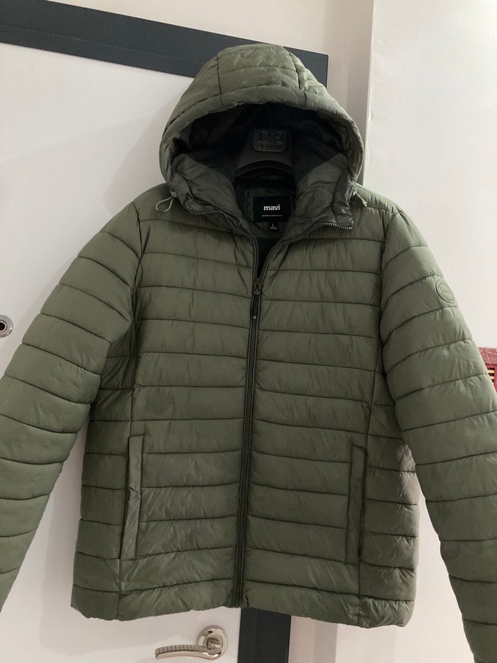 Yeşil erkek Kapitone Kaban - Görsel 3