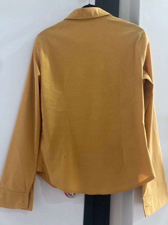 Sarı Kadın  Uzun Kollu Gömlek - Görsel 2