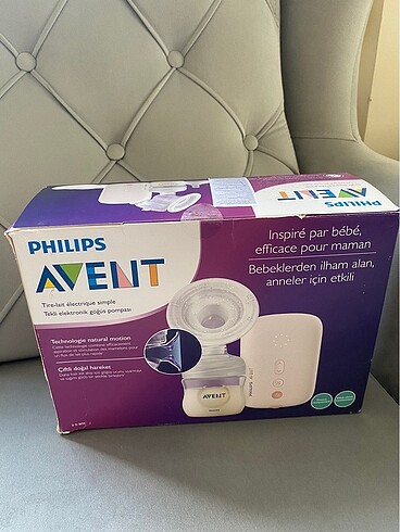 Philips avent elektronik göğüs pompası + süt saklama poşeti