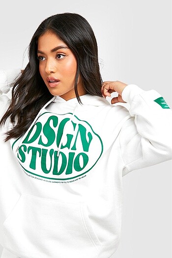 m Beden beyaz Renk BOOHOO Sweat & Şort Takım
