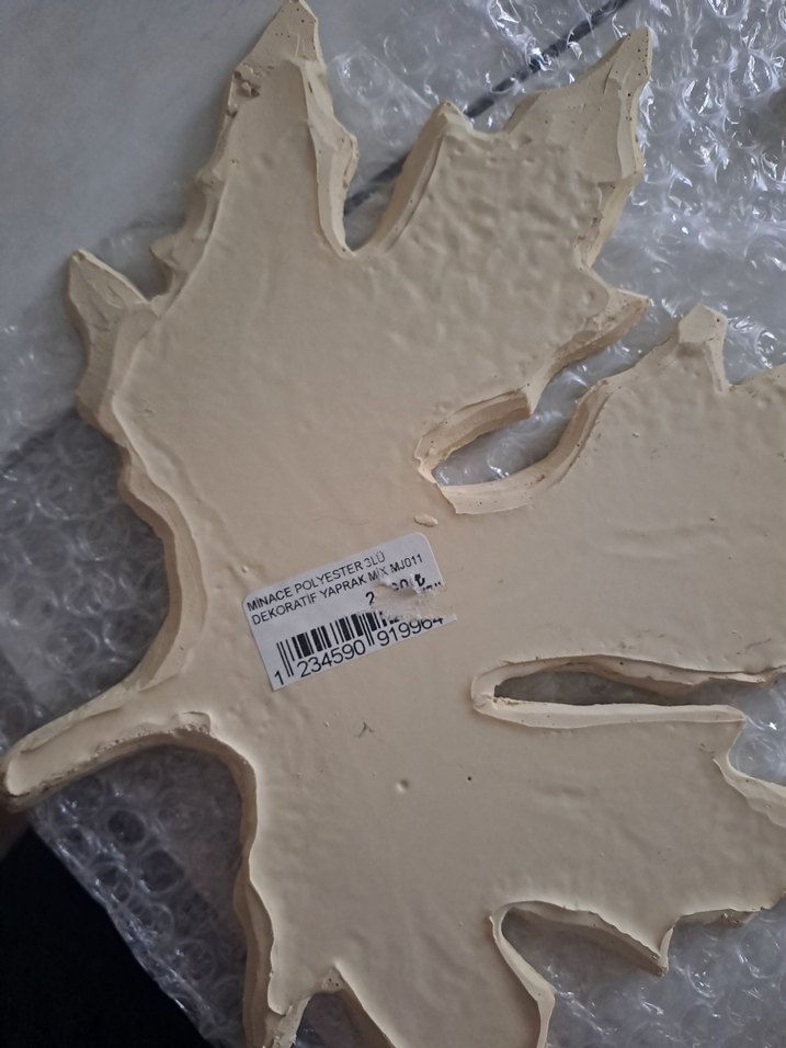 Parlak Altın Renkli Dekoratif Yaprak Seti - Görsel 4