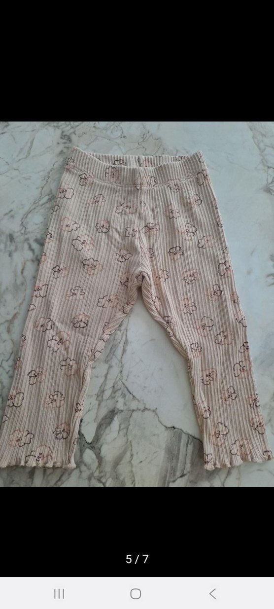 Kız Çocuk Zebra Desenli Pilili Tayt - Görsel 5