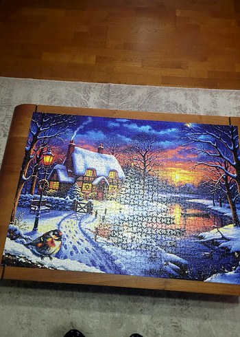 Kış Manzaralı Renkli Puzzle - Görsel 5
