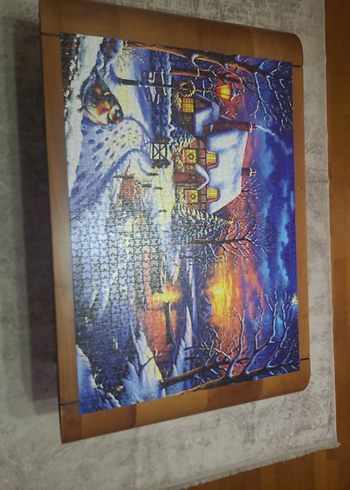 Kış Manzaralı Renkli Puzzle - Görsel 4