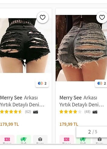 32 Beden Yırtık kot pantolon 