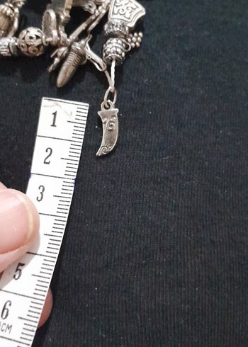 Beden gri Renk vintage çeşitli figür charm