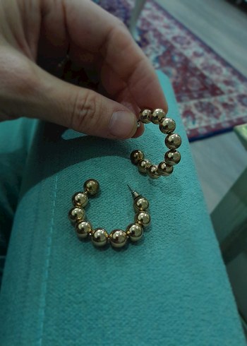 Altın Renkli küpe - Görsel 3