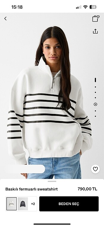 Bershka orijinal sweater