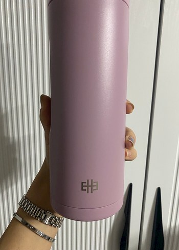 Pastel Mor Çelik Seyahat Termosu - Görsel 4