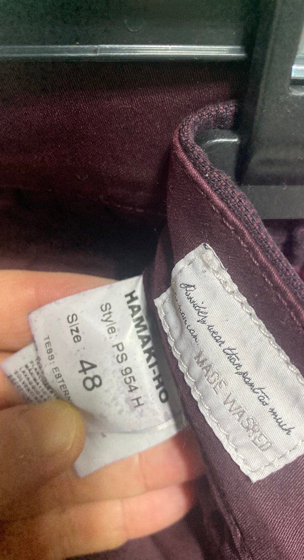 Erkek Mor Pilili Normal Kesim Pantolon - Görsel 3