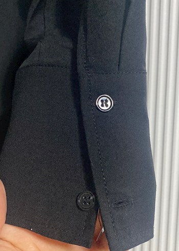 Siyah Süet Midi Hamile Kaban - Görsel 3