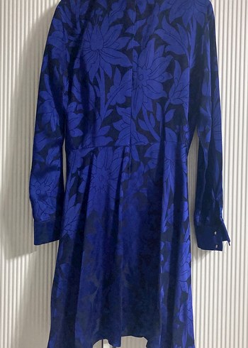 Lacivert Desenli Uzun Hamile Tunik - Görsel 4