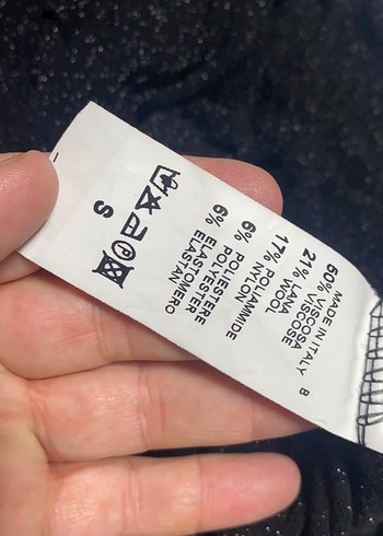 Siyah Uzun Kollu Drapeli Kadın Triko Elbise - Görsel 7