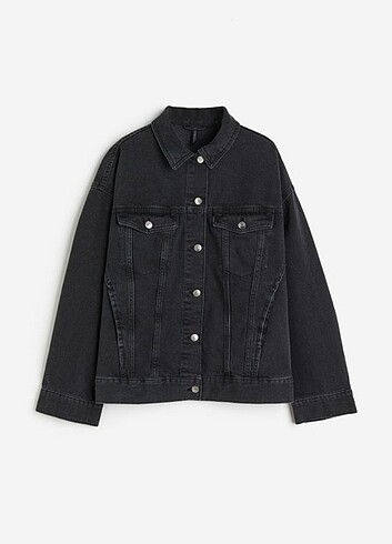H&M H&M Oversize Siyah Kot Ceket