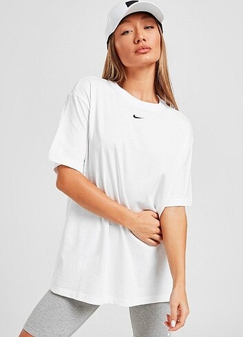 xl Beden Unisex Nike Oversize Pamuk Beyaz Tişört