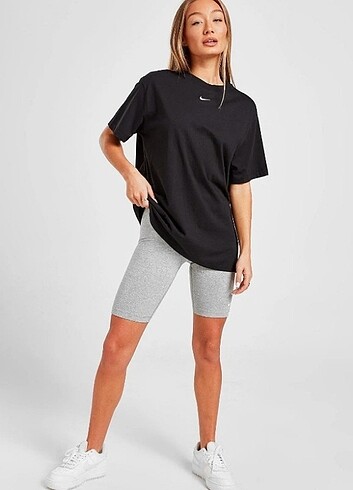 s Beden Unisex Nike Oversize Pamuk Siyah Tişört