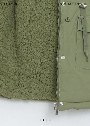 Bej Kürklü Kadın Midi Parka - Görsel 3