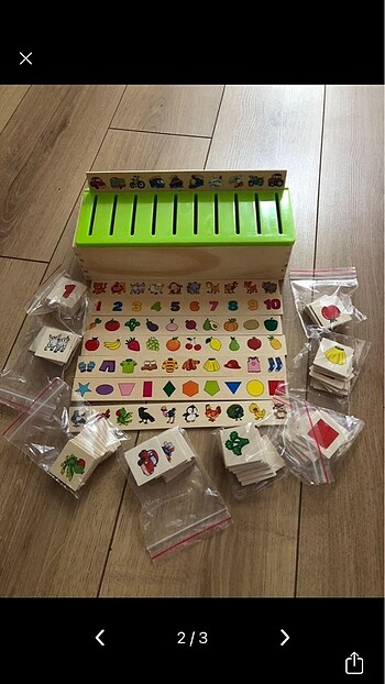 Fisher Price Ahşap circle toys sınıflandırma kutusu