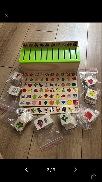  Beden Ahşap circle toys sınıflandırma kutusu