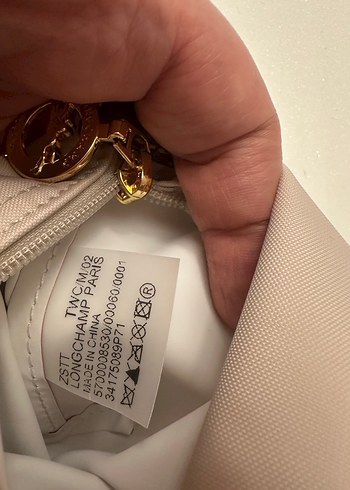 Bej Xs Longchamp çanta - Görsel 7