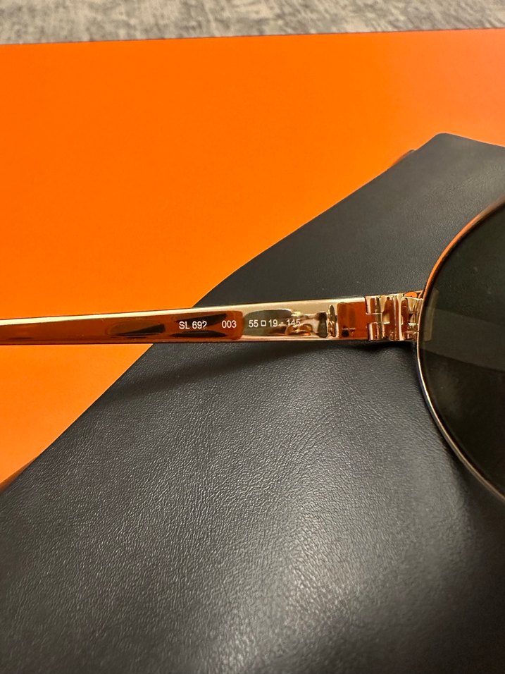 Saint Laurent Parlak Altın Unisex Güneş Gözlüğü - Görsel 3