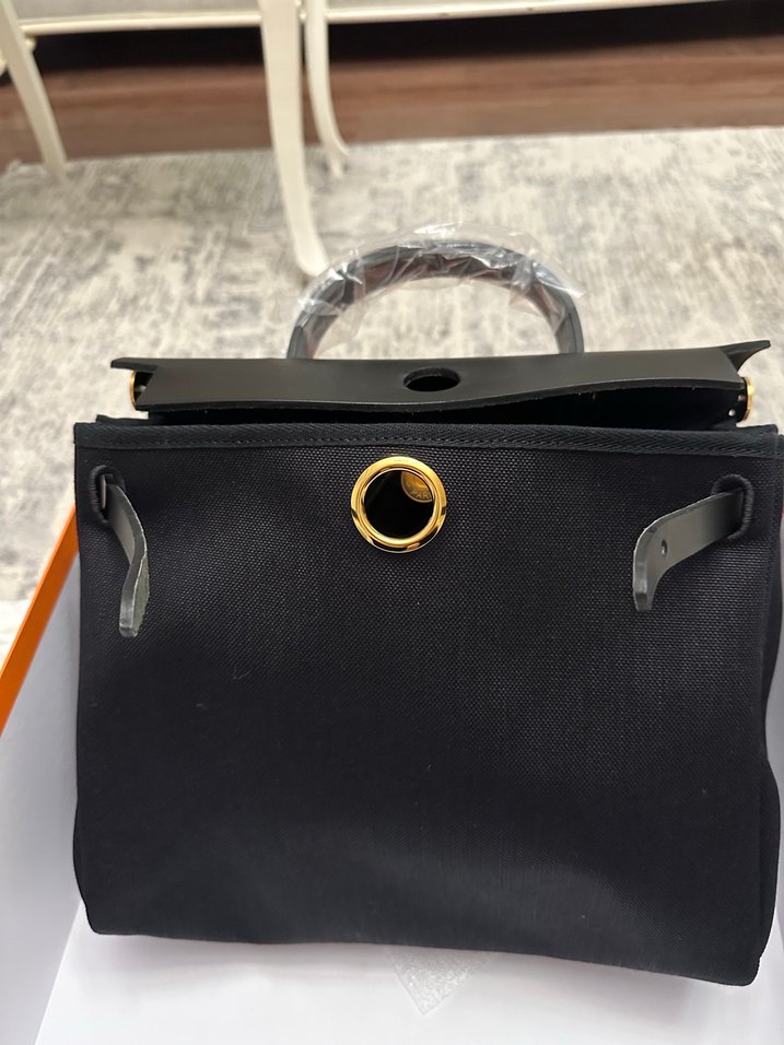 HERMES HERBAG 31 Orjinal Siyah&Gold - Görsel 3