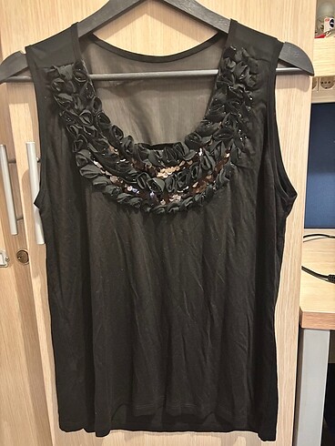 m Beden siyah Renk Zara siyah üst American Vintage
