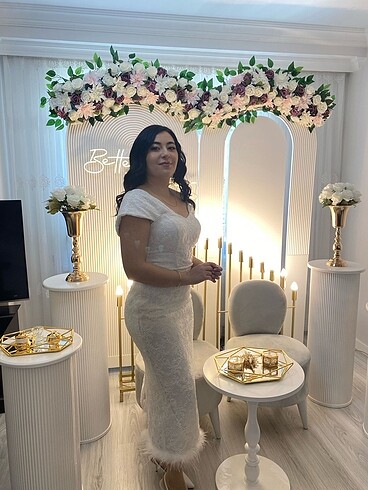 m Beden Nişan nikah elbisesi
