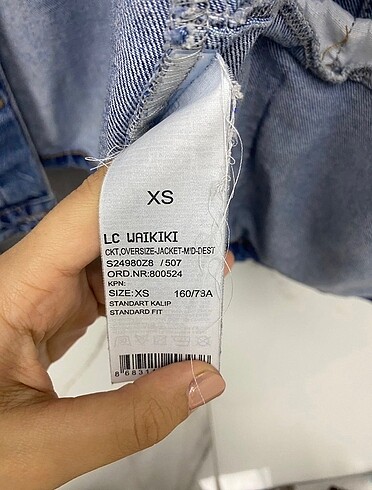 xs Beden mavi Renk Lc Waikiki Mavi Kot Ceket
