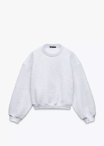 Zara Gri Oversize Sweatshirt