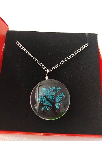 Accessorize Mavi Hayat Ağaçı Kolye