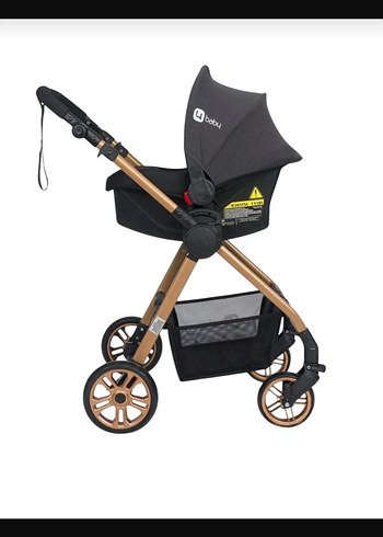 Siyah Bebek Arabası Seti - Görsel 3