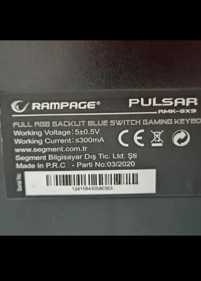 Rampage Pulsar Blue Switch Klavye - Görsel 5