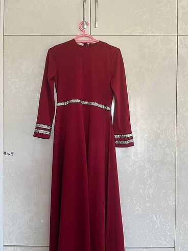 Bordo abiye/ elbise