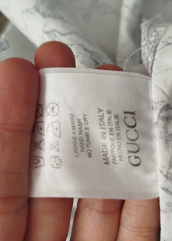 xxl Beden beyaz Renk lacivert gül desenli Beyaz Uzun Kollu Gucci Erkek Gömlek