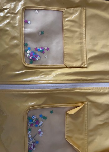 Zara KIDS Sarı Baskılı Kız Çocuk Yağmurluk - Görsel 3