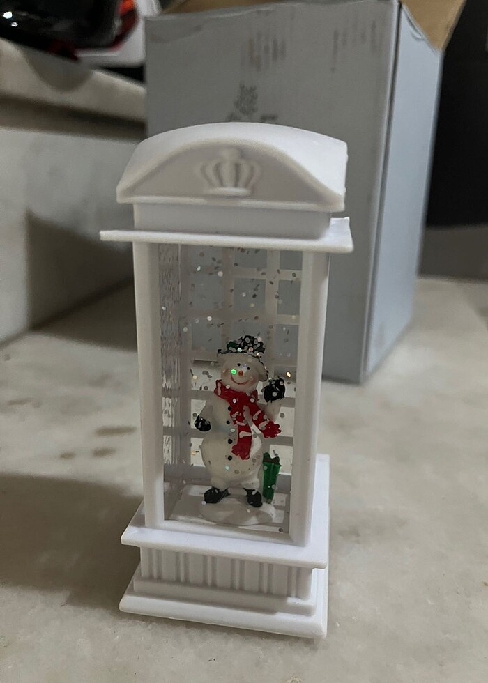 Noel baba ışıklı biblo - Görsel 2