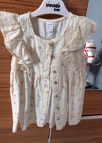 LC Waikiki Nakışlı Pamuklu Kız Elbisesi
