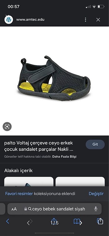 Ceyo çocuk sandalet