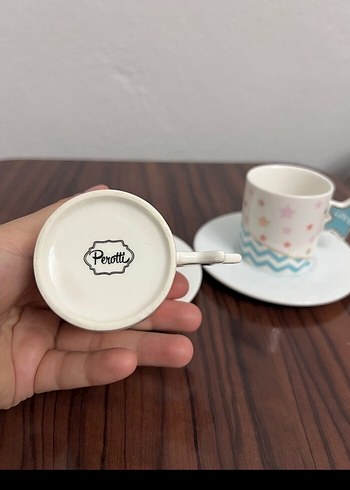 Yıldızlı Pastel Renkli 2'li Kahve Fincanı Seti - Görsel 3