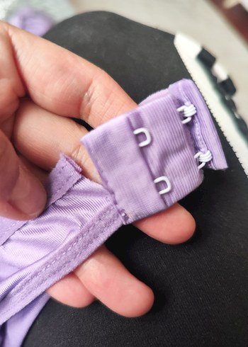 İşlemeli Mor Mini Bohem Sütyen - Görsel 6