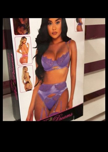 İşlemeli Mor Mini Bohem Sütyen - Görsel 2