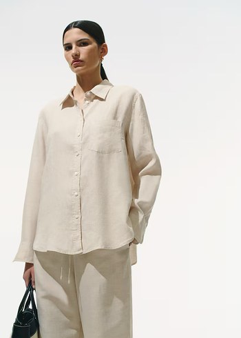 H&M Keten Gömlek - Görsel 2