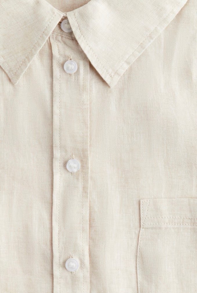 H&M Keten Gömlek - Görsel 3